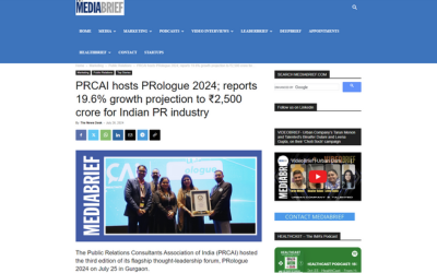 https://prcai.org/cms/PRCAI hosts PRologue 2024; reports 19.6% growth projection to ₹2,500 crore for Indian PR industry