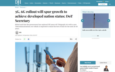 https://prcai.org/cms/5G, 6G rollout will spur growth to achieve developed nation status: DoT Secretary